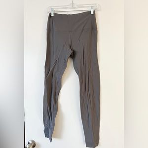 Lululemon align super high rise 28” leggings gray purple size 8